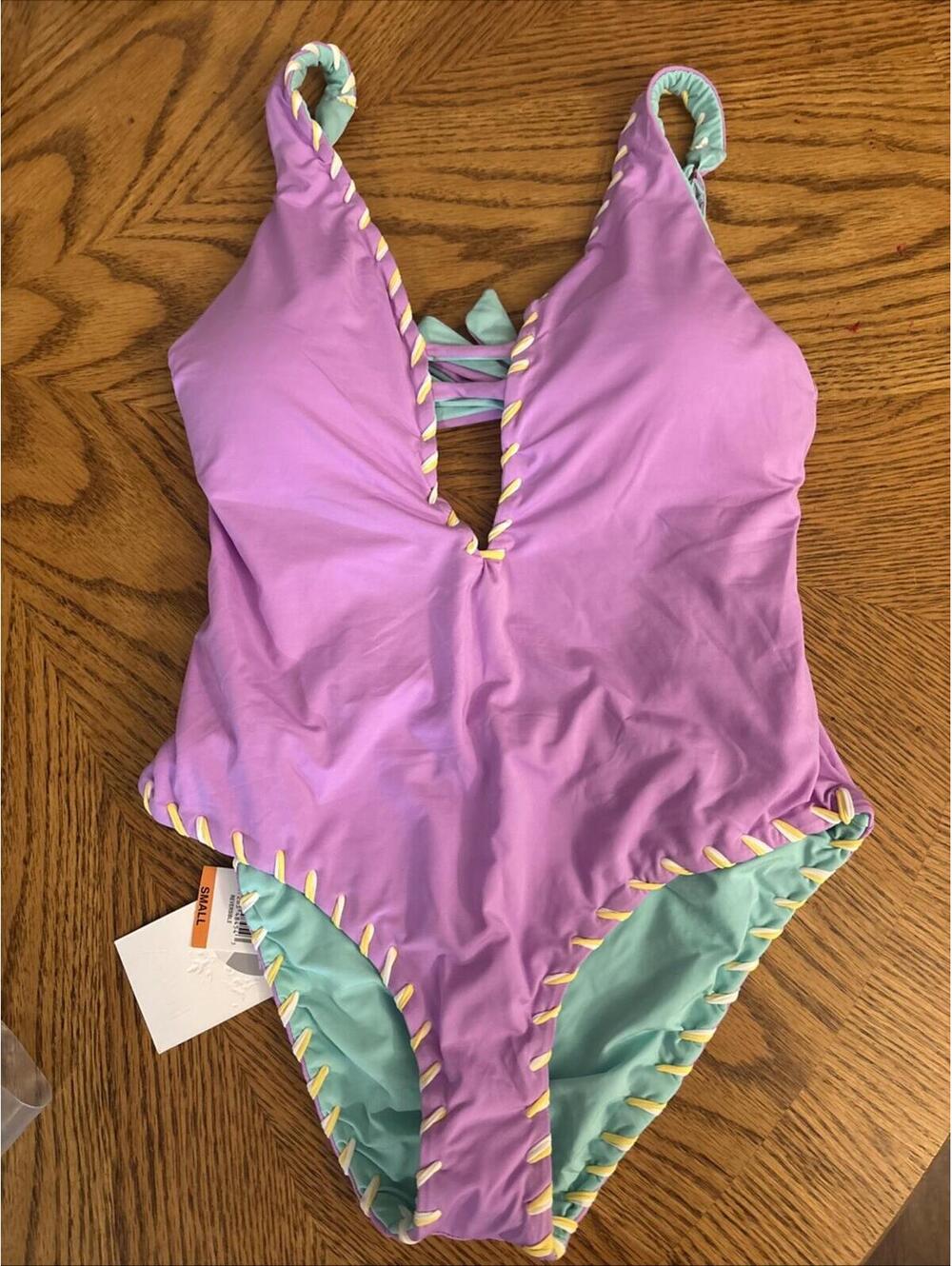 BECCA Swim Camille Reversible Swimsuit, SZ S, $138, NWT, #3254 - Picture 4 of 7